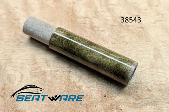 CFRC Maple Burl Dyed Green 'WYSIWYG' Reel Seat Insert-38543