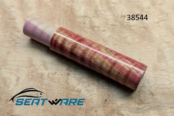 CFRC Fiddleback Maple Dyed Red 'WYSIWYG' Reel Seat Insert-38544