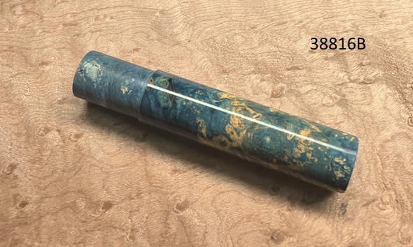 CFRC Box Elder Burl Dyed Green 'WYSIWYG' Reel Seat Insert-38816B