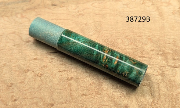 CFRC Maple Burl Dyed Green 'WYSIWYG' Reel Seat Insert-38729B