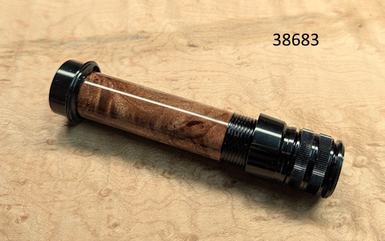 'SeatWare' Uplocking Black Anodized Reel Seat w/Maple Burl Insert-38683