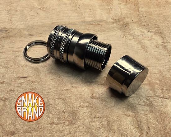 Snake Brand Black Nickel Downlocking .640OD Reel Seat Skeleton w/2 Locking Nuts