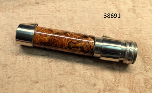 Nickel Silver Uplocking Seat w/Maple Burl Insert-38691