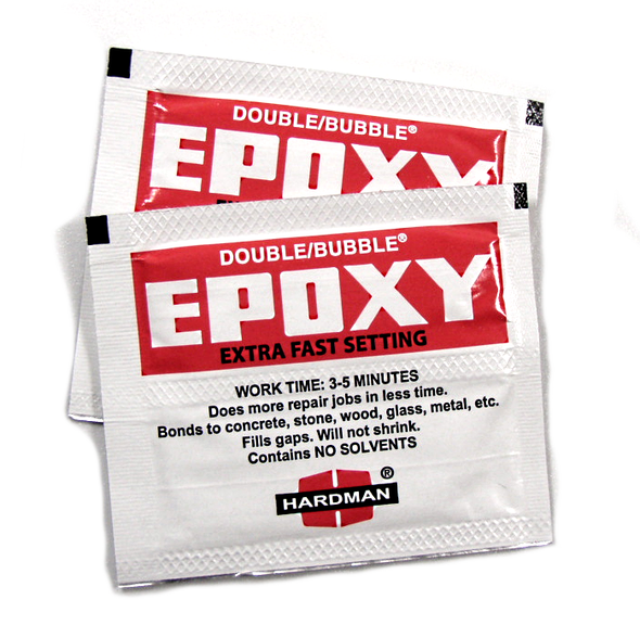 Hardman 'Extra-Fast' setting epoxy adhesive. Working time 3-5 minutes, strong & will not shrink.
Hardman Epoxy Glue, 2pk