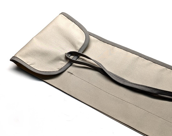 Lightweight poly-cotton cloth rod bag for 3 piece fly rods.
3pc Cloth rod bag