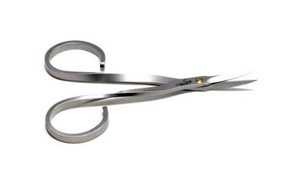 Kopter IBIS Curved Blade Micro Serrated Edge Thin Point Scissors