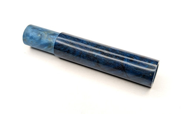 Lemke LC2 Box Elder Burl Dyed Blue Insert - 33138