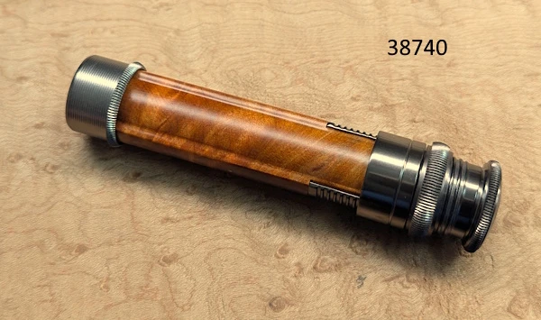 Uplocking Aluminum Reel Seat w/Rosewood Burl Insert-38740