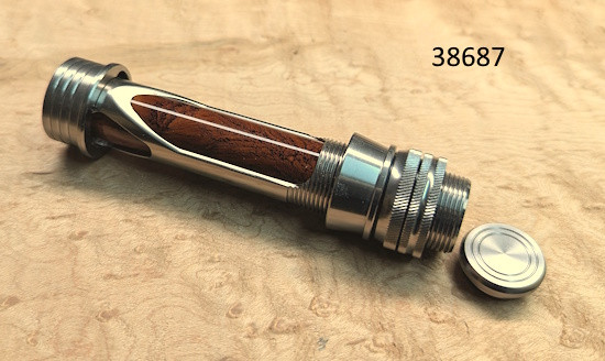 TiCH Anodized Window Fly Reel Seat w/Marbleized Carbon Insert-38687