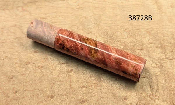 CFRC Maple Burl Dyed Red 'WYSIWYG' Reel Seat Insert-38728B