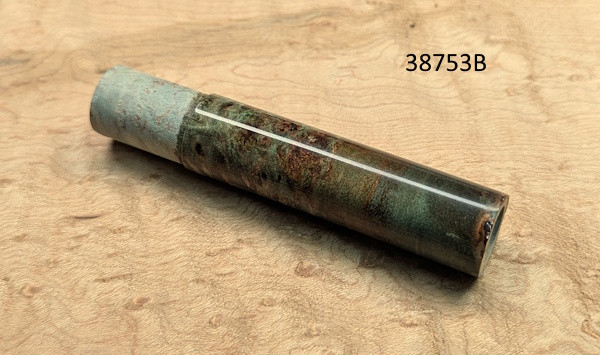 CFRC Maple Burl Dyed Green 'WYSIWYG' Reel Seat Insert-38753B