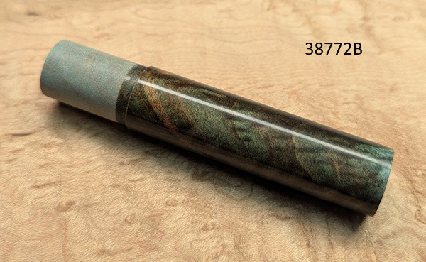 CFRC Maple Burl Dyed Green 'WYSIWYG' Reel Seat Insert-38772B