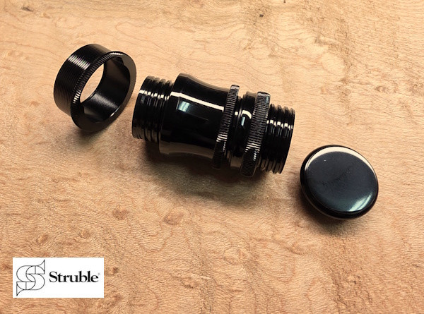 Struble U34 Uplocking Black Anodized Reel Seat Skeleton