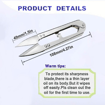 Multipurpose All-Metal Quick-Clip Thread Snips - Custom Fly Rod Crafters