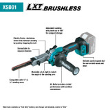 Brushless Cordless 3/8" x 21" Detail Belt Sander (18V) Brushless Cordless 3/8" x 21" Detail Belt Sander (18V)