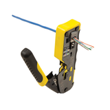 Ratcheting Cable Crimper / Stripper / Cutter, for Pass-Thru™