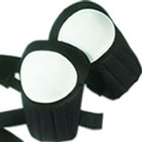 Stitched Plastic Cap Swivel Kneepads w/Velcro