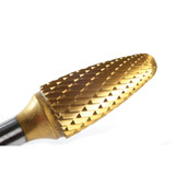 Carbide Bur Round Nose Tree (Titanium-Coated) 1/2" x 1" Carbide Bur Round Nose Tree (Titanium-Coated) 1/2" x 1"