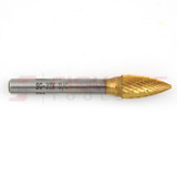 Carbide Bur Pointed Tree End (Titanium-Coated) 3/8" x 3/4" Carbide Bur Pointed Tree End (Titanium-Coated) 3/8" x 3/4"