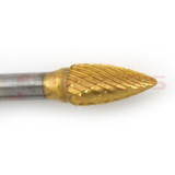 Carbide Bur Pointed Tree End (Titanium-Coated) 3/8" x 3/4" Carbide Bur Pointed Tree End (Titanium-Coated) 3/8" x 3/4"