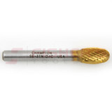Carbide Bur Oval End (Titanium-Coated) 3/8" x 5/8" Carbide Bur Oval End (Titanium-Coated) 3/8" x 5/8"