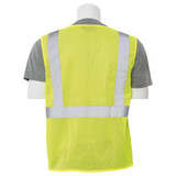 Lime Mesh Zipper Safety Vest (Class 2, X-Large)