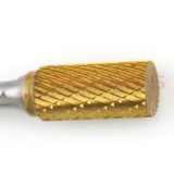 Carbide Bur Cylinder Shape (Titanium-Coated) 1/2" x 1" Carbide Bur Cylinder Shape (Titanium-Coated) 1/2" x 1"