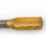 Carbide Bur Cylinder Shape (Titanium-Coated) 3/8" x 3/4" Carbide Bur Cylinder Shape (Titanium-Coated) 3/8" x 3/4"