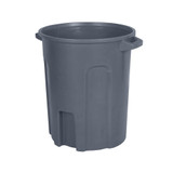 Round Trash Can with Lift Handle 55 Gallon (Grey)