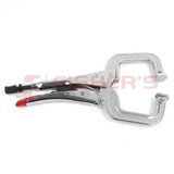 Swivel Pad Locking C-Clamp (11")