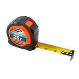 Steel SAE Tape Measure, Black/Chrome 25 ft Steel SAE Tape Measure, Black/Chrome 25 ft