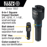 6-in-1 Square Impact Socket
