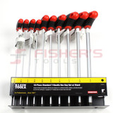 Journeyman T-Handle Hex Key 10-Piece SAE Set with Stand (9")