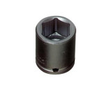 1" 6-Point Standard Length Impact Socket 1/2" Drive
