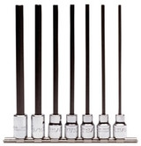 7-Piece Extra Long Hex Bit Set 3/8" Drive