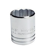 1" 12-Point Standard Length Hand Socket 1/2" Drive