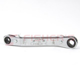 Offset Double Box Reversible Ratcheting Wrench 1/4" x 5/16"