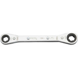 Ratcheting Box Wrench, Double Box End 3/8 x 7/16