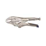 Locking Pliers, Fast Release, Curved Jaw with Wire Cutter, 10"