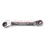 Offset Double Box Reversible Ratcheting Wrench 3/8" x 7/16"