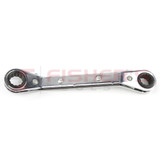 Offset Double Box Reversible Ratcheting Wrench 3/8" x 7/16"