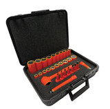 Insulated Hex Bit and Deep Wall Socket Tool Kit, 30 Pieces - 3/8"