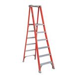Fiberglass Platform Step Ladder 6-Foot 300lb Load Capacity