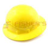Full Brim Hard Hat with Ratchet Suspension (Yellow)
