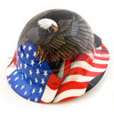 Full Brim Hard Hat with Ratchet Suspension (Spirit Of America) Full Brim Hard Hat with Ratchet Suspension (Spirit Of America)