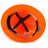 Full Brim Hard Hat with Ratchet Suspension (High Visibility Orange)