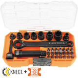 Impact-Rated Pass Through Socket Set 1/4", 32-Piece