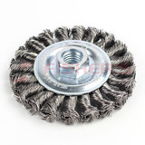 Standard Wire Twist Knot Wheel Brush (4") Standard Wire Twist Knot Wheel Brush (4")