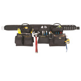 Professional Carpenter's Combo Tool Belt 18-Pocket 5 Piece (Extra Large)