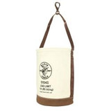 Leather-Bottom Bucket With Swivel Snap Leather-Bottom Bucket With Swivel Snap